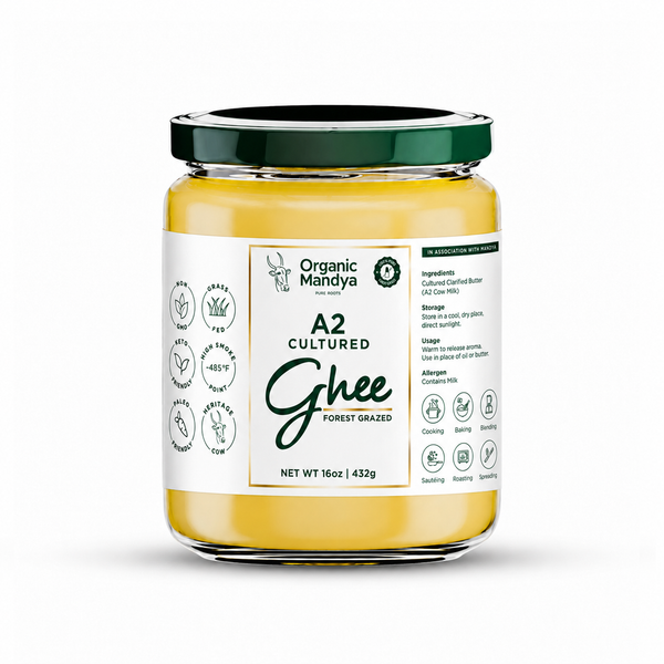 Organic Mandya A2 Cultured Ghee